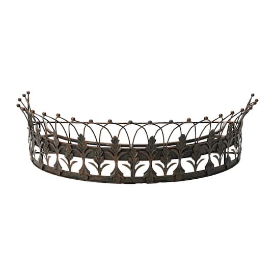 29" Metal Curtain Crown